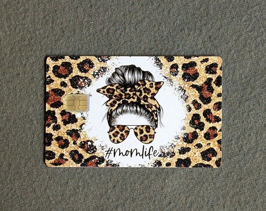 Mom Life  Card Protector Sticker, Overlay, Decorative Only
