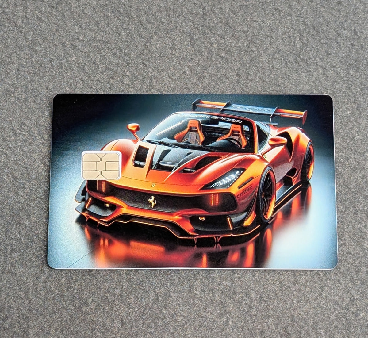 SpiderCard Protector Sticker, Overlay, Decorative Only