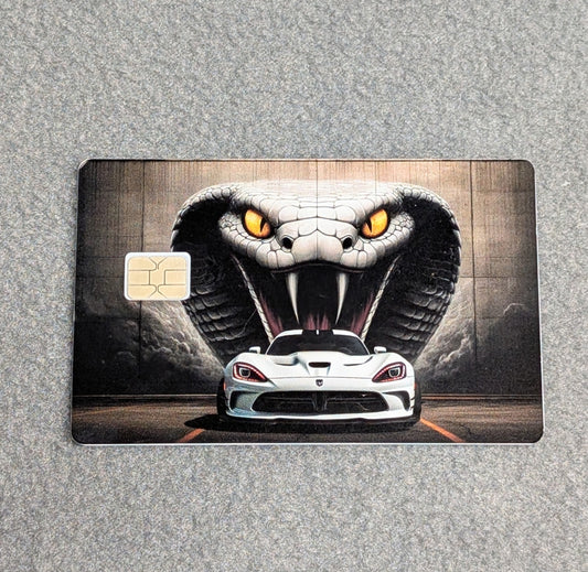Cobra  Card Protector Sticker, Overlay, Decorative Only