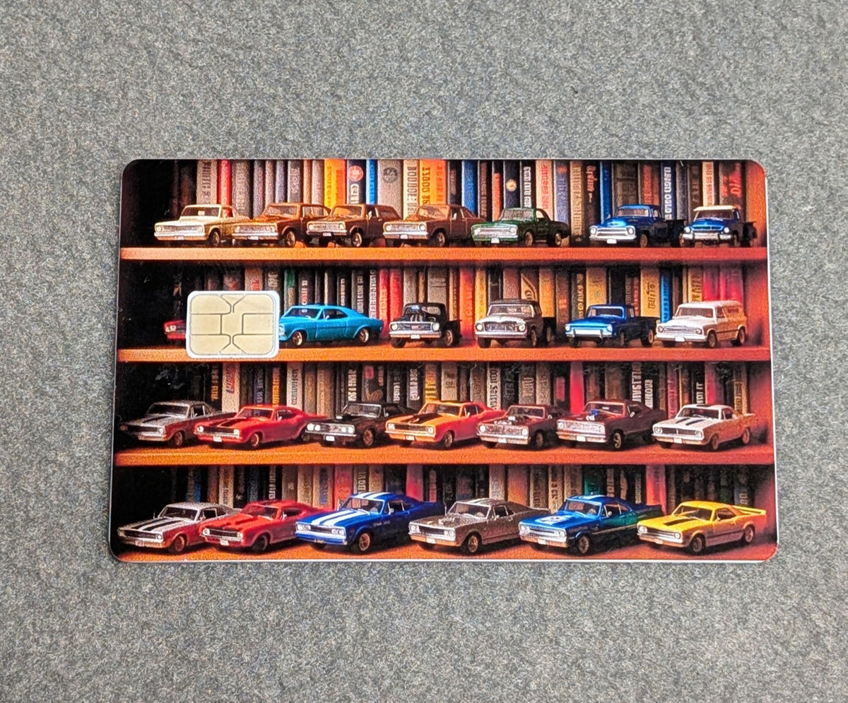 Collection of Cars Card Protector Sticker, Overlay, Decorative Only