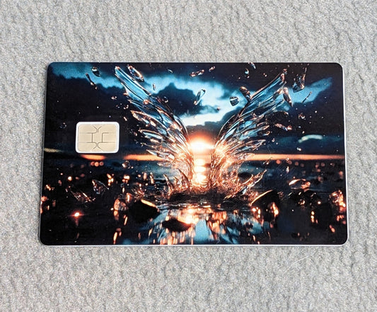 Break Free Card Protector Sticker, Overlay, Decorative Only