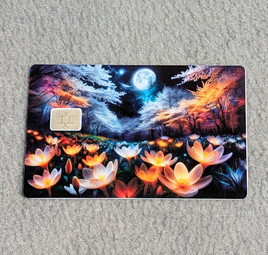 Field of Glow Card Protector Sticker, Overlay, Decorative Only