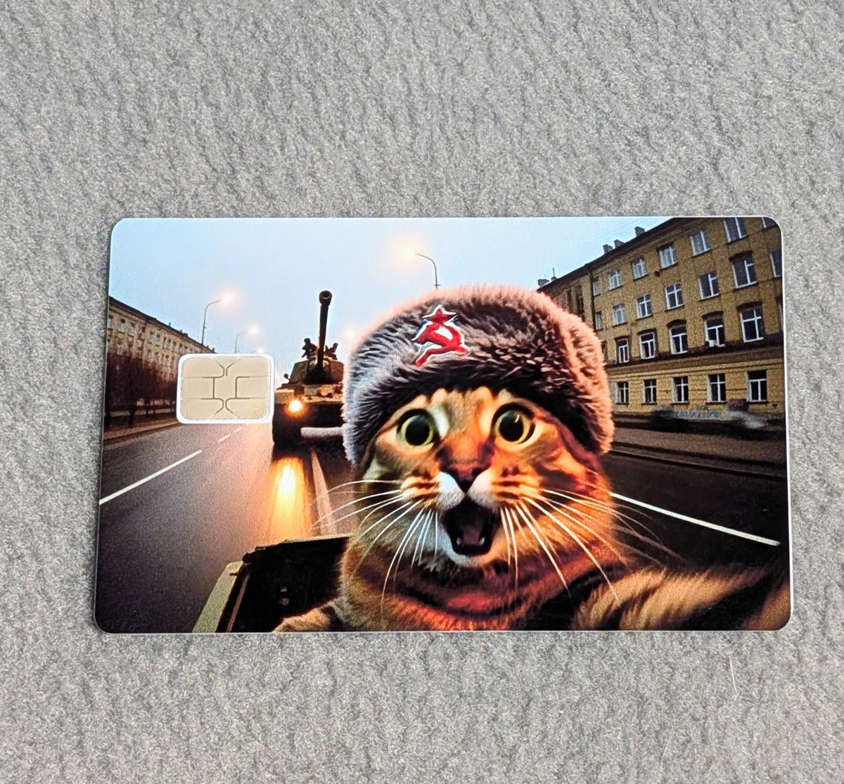 AHHH funny Card Protector Sticker, Overlay, Decorative Only