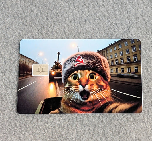 AHHH funny Card Protector Sticker, Overlay, Decorative Only