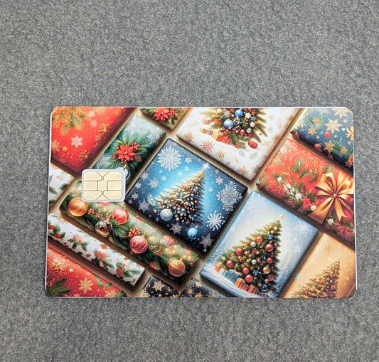 Wrapping paper feel Card Protector Sticker, Overlay, Decorative Only