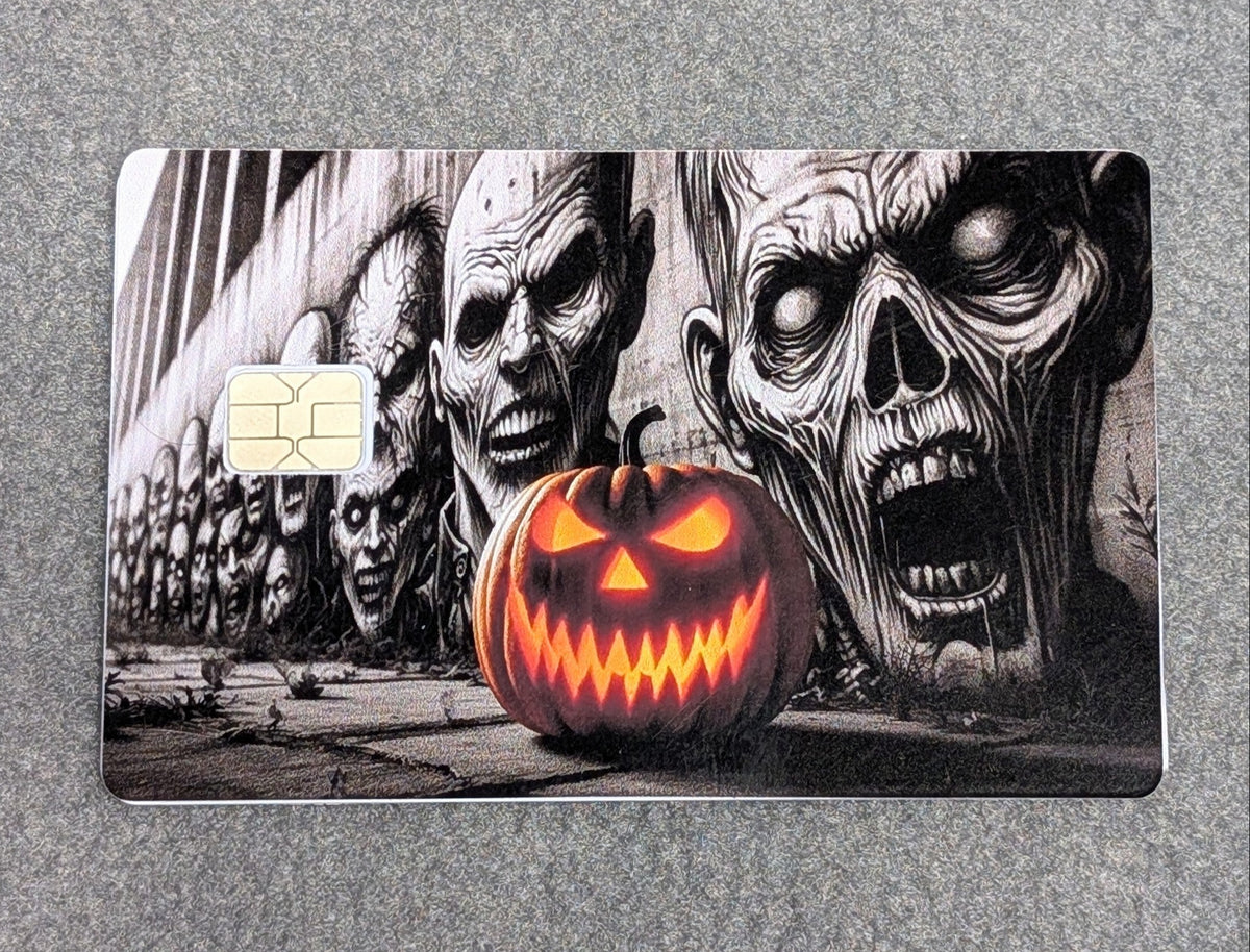 Creepy Graffiti Card Protector Sticker, Overlay, Decorative Only