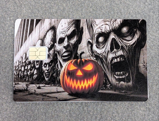 Creepy Graffiti Card Protector Sticker, Overlay, Decorative Only