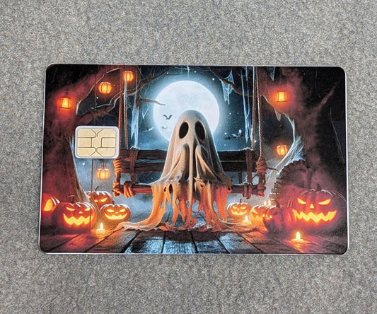 Boo in Attic Card Protector Sticker, Overlay, Decorative Only