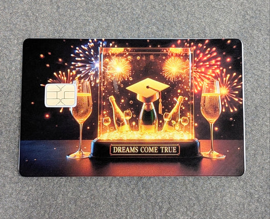 Graduation Pride Card Protector Sticker, Overlay, Decorative Only