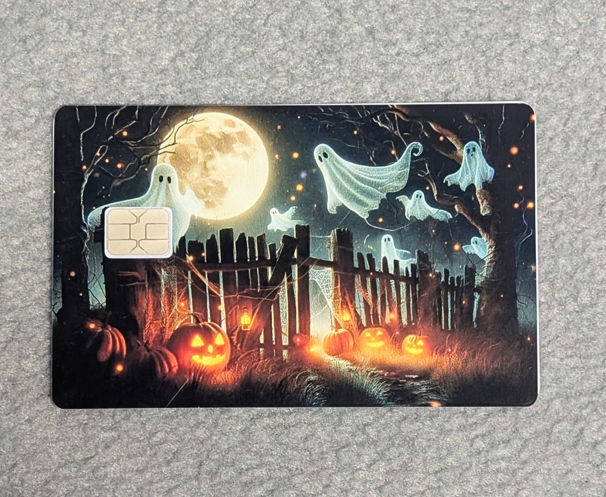 Ghost of the night Card Protector Sticker, Overlay, Decorative Only