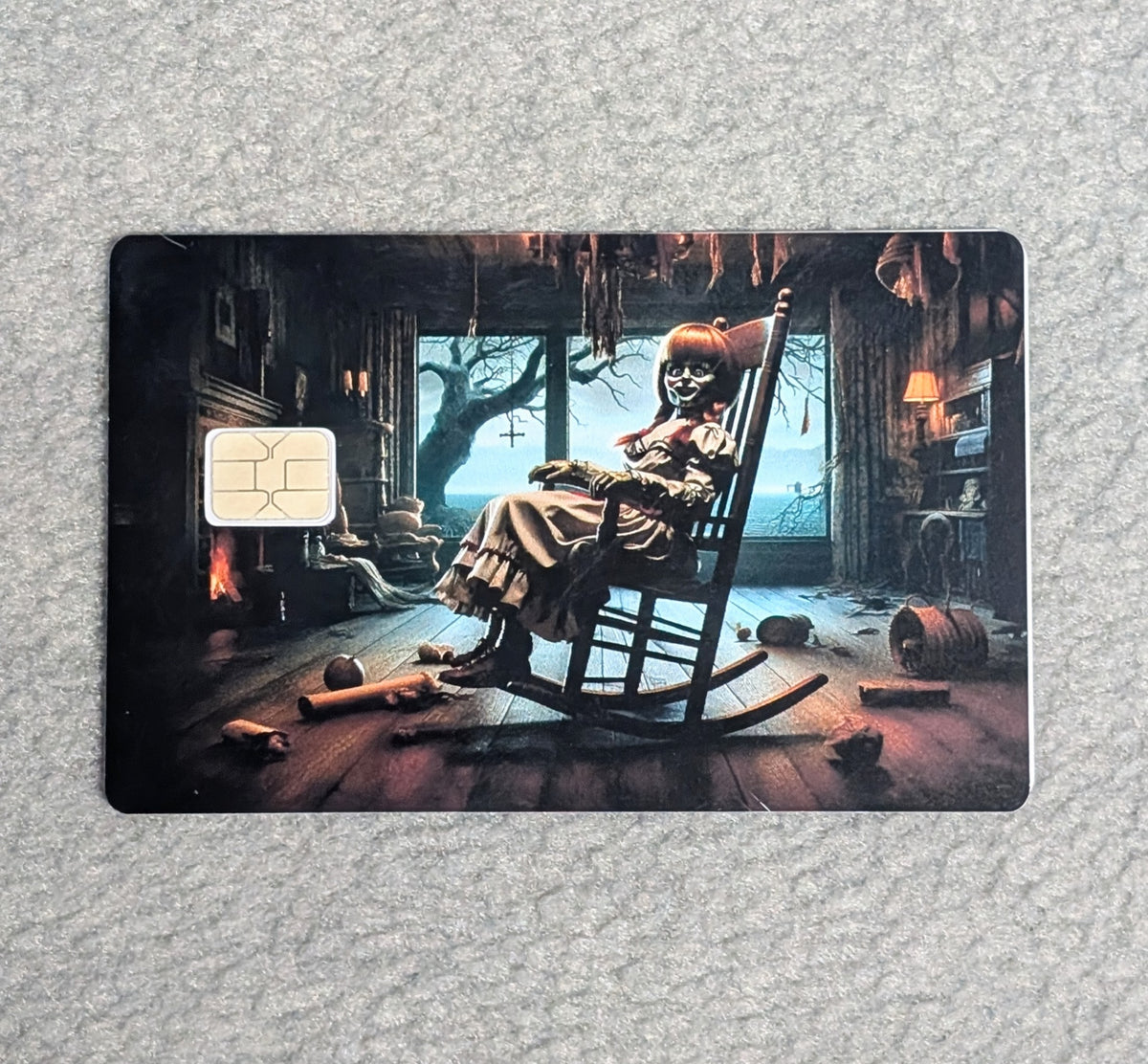 Doll of Evil Card Protector Sticker, Overlay, Decorative Only