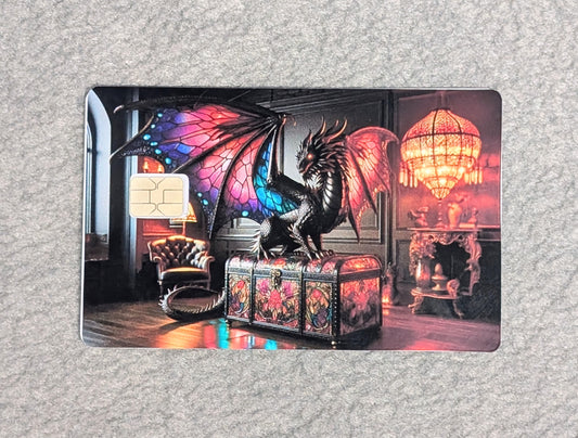 Dragon of Gem Card Protector Sticker, Overlay, Decorative Only