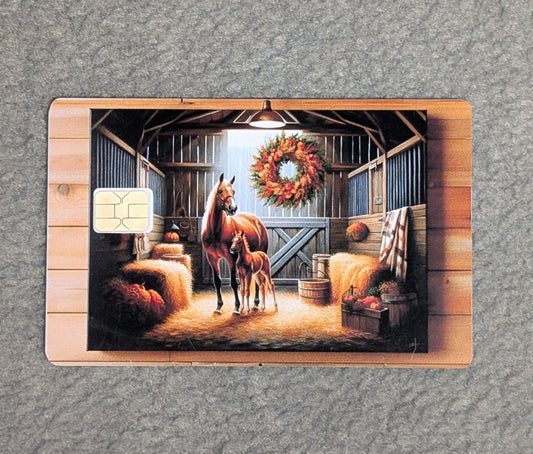 Stable life  Card Protector Sticker, Overlay, Decorative Only