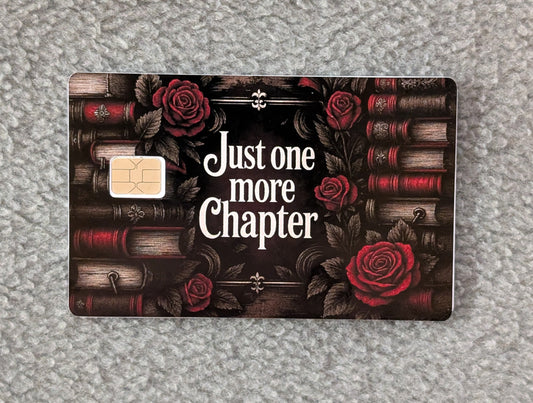 One More Chapter Card Protector Sticker, Overlay, Decorative Only