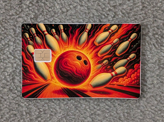 Bowling Card Protector Sticker, Overlay, Decorative Only