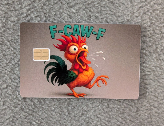 F-Caw-F  Card Protector Sticker, Overlay, Decorative Only