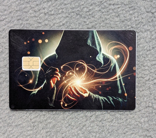 Sorcerer Card Protector Sticker, Overlay, Decorative Only