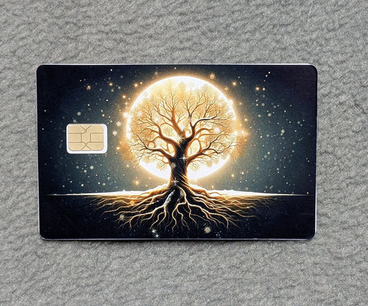 Deep Roots and Growth Card Protector Sticker, Overlay, Decorative Only