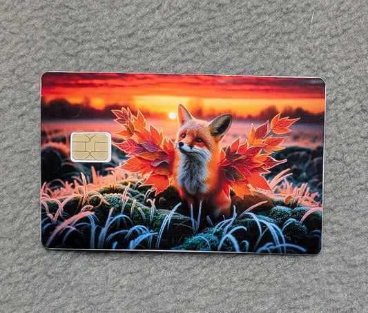 Angle Fox  Card Protector Sticker, Overlay, Decorative Only