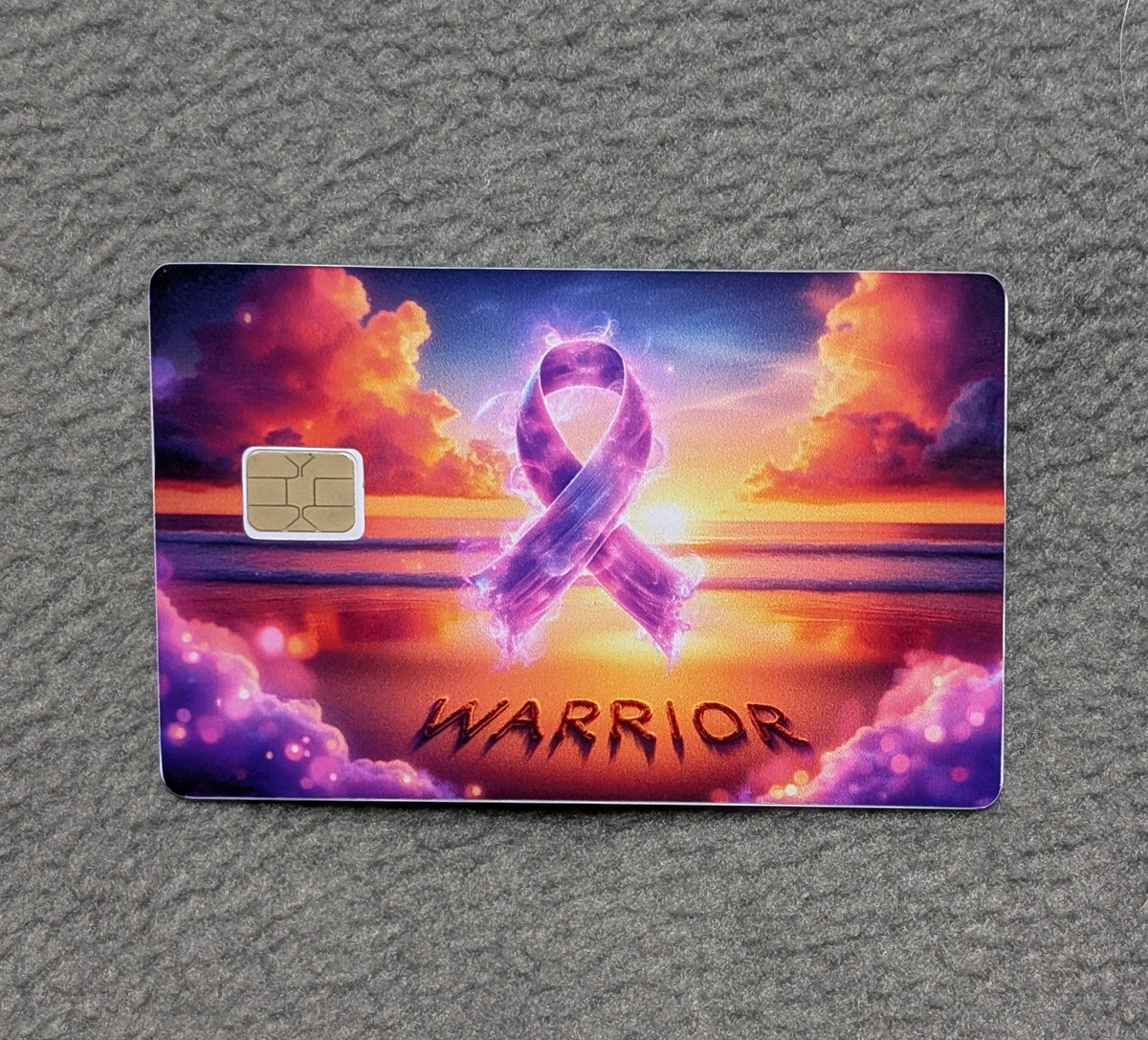 Warrior  Card Protector Sticker, Overlay, Decorative Only
