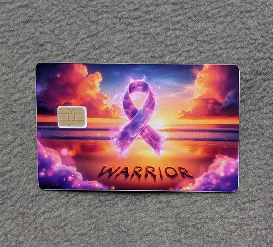 Warrior  Card Protector Sticker, Overlay, Decorative Only