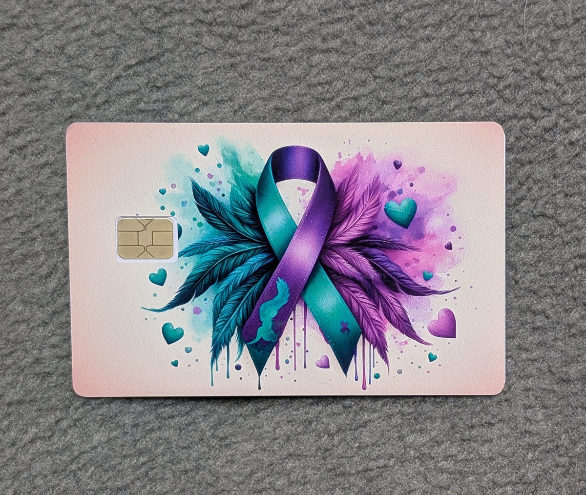 Suicide AwarenessCard Protector Sticker, Overlay, Decorative Only
