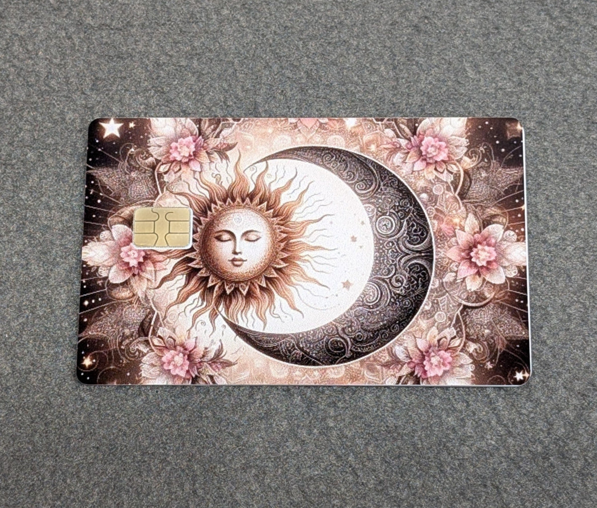 Sun and Moon  Card Protector Sticker, Overlay, Decorative Only