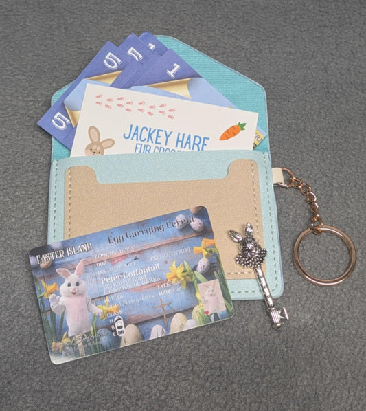 Easter Bunny Wallet & Key Gifts, Easter Basket